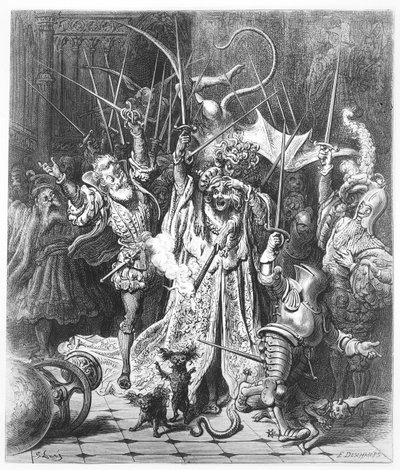Il giocatore di Pinochle, illustrazione da 